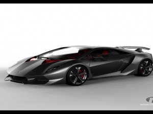 Lambo Sesto Elemento in paris motor show 